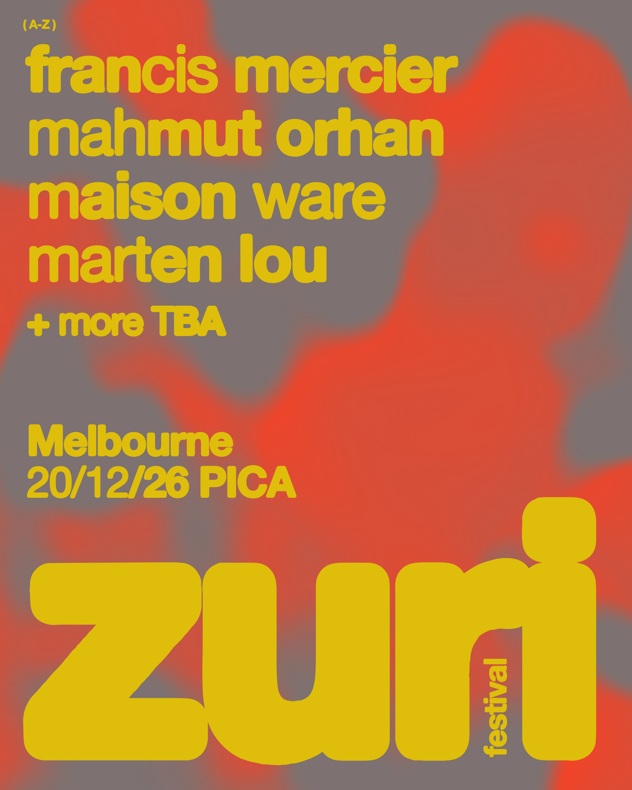 ZURI Melbourne festival flyer