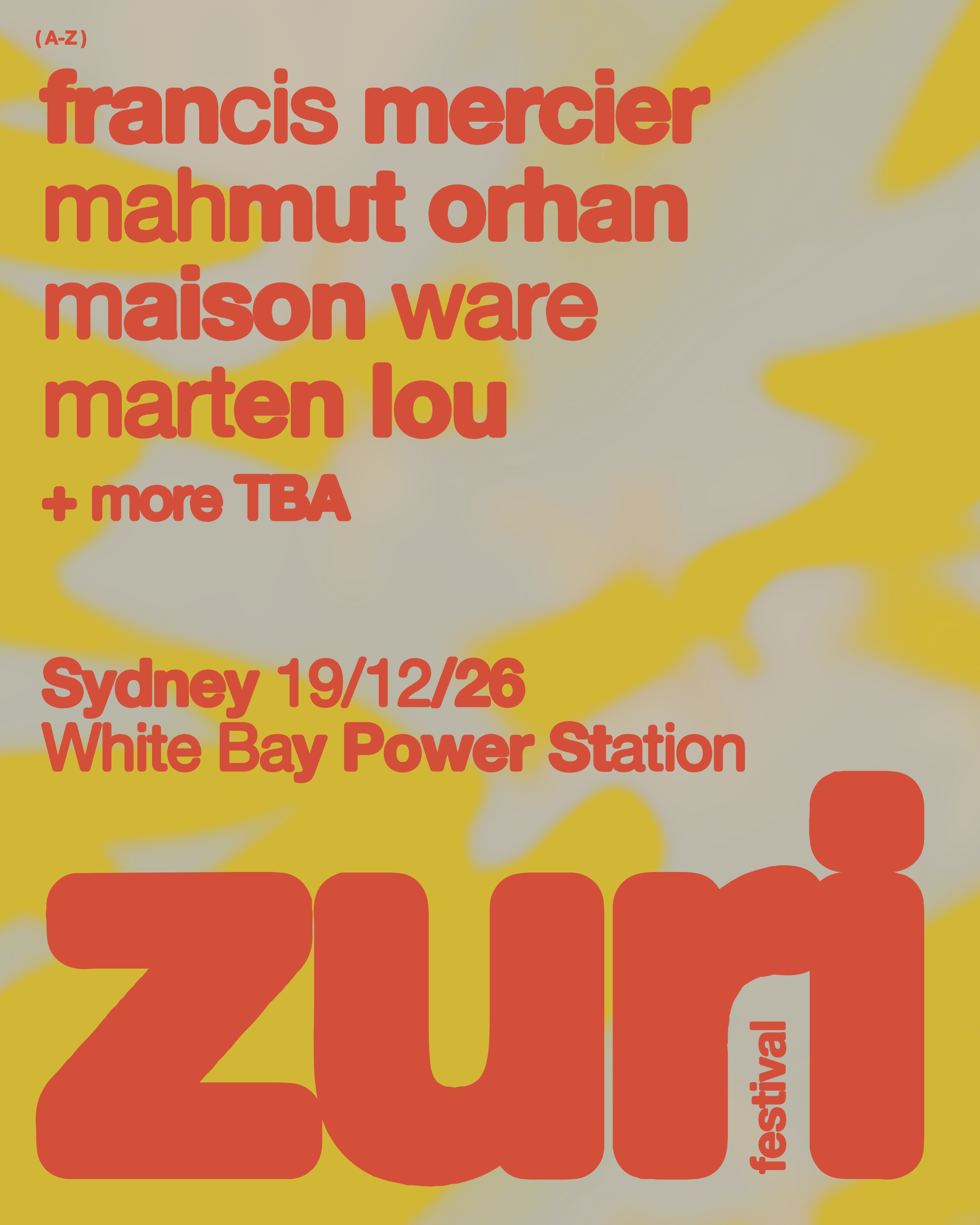 ZURI Sydney festival flyer